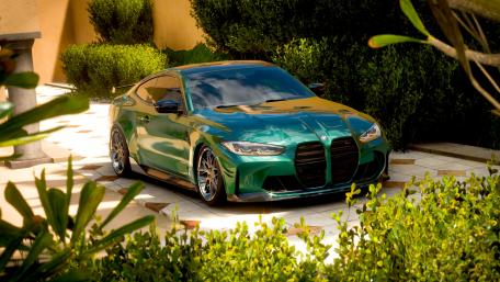 BMW in Verdant Bliss wallpaper