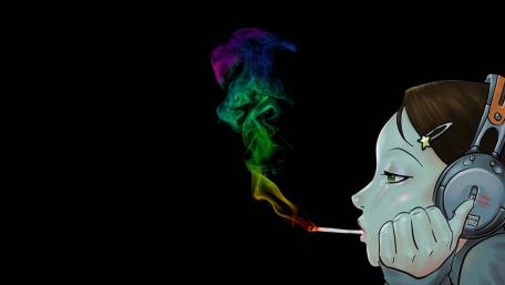 Stoner girl wallpaper