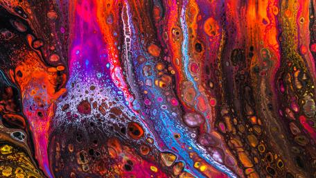 Psychedelic Vortex of Vivid Hues and Patterns wallpaper