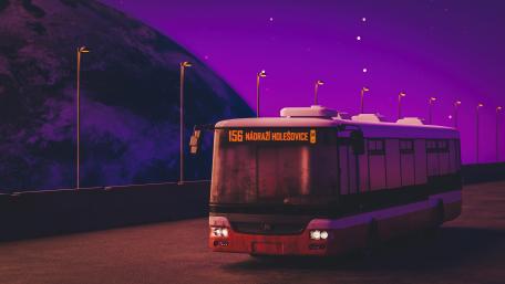 Synthwave Serenity on a Cosmic Journey wallpaper