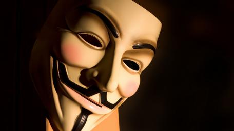 Mysterious Guy Fawkes Mask Wallpaper wallpaper