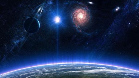 Celestial Wonders in the Cosmos wallpaper