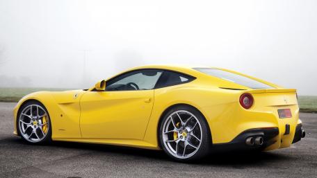 Radiant Yellow Ferrari F12 Wallpaper wallpaper