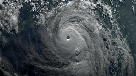 Hurricane Harvey Off the Coast of Texas wallpaper