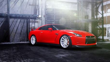 Dynamic Red Nissan GT-R Wallpaper wallpaper