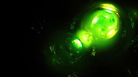 Neon Green Abstract Aesthetic Wallpaper wallpaper