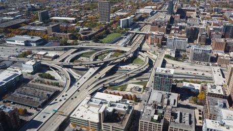 Circle Interchange from the BMO Building wallpaper