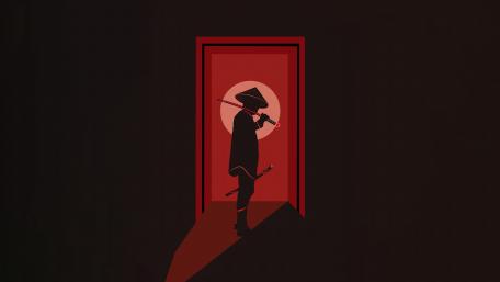 Samurai minimal wallpaper