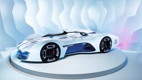 Sleek Alpine Vision Dream Car Wallpaper wallpaper
