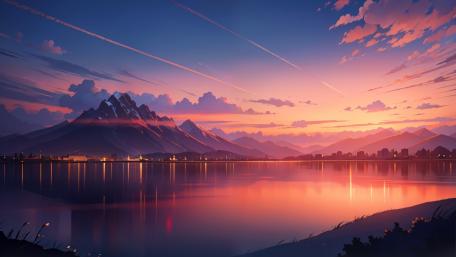 Anime Sunset wallpaper