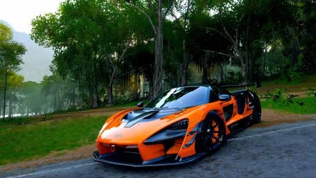 Stunning Supercar in Nature's Embrace wallpaper