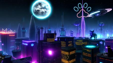 Meow City wallpaper
