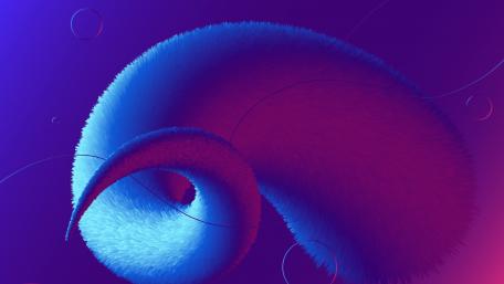 Vibrant Spiral in Purple and Blue Shades wallpaper