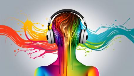 Colorful Rhythm Harmony in Motion 4K Art wallpaper