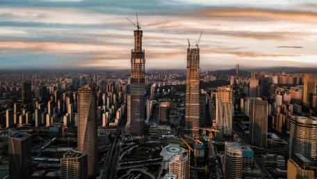 Skyline of Jinan, China wallpaper