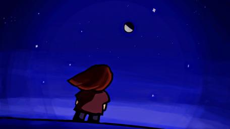 Whimsical Nighttime Stroll wallpaper