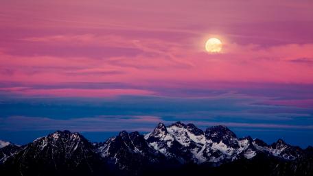 Majestic Alpine Sunset View wallpaper