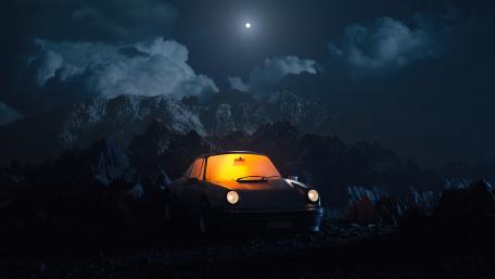 Twilight Escape in the Mountains wallpaper