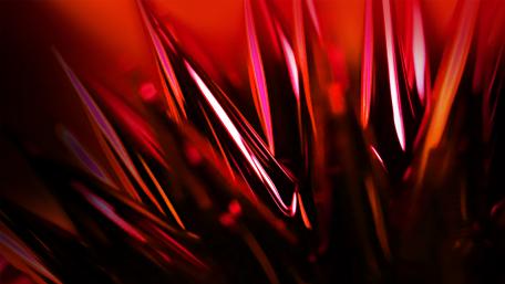 Crimson Thorns in Abstract Form wallpaper