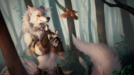 Title: Guardian of the Enchanted Forest wallpaper