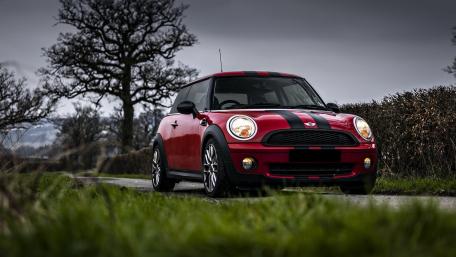 Stylish MINI Cooper on a Scenic Road wallpaper