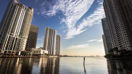 Sunrise in Miami wallpaper