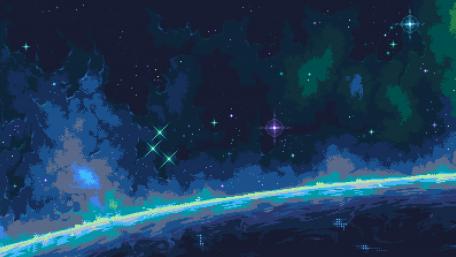 Pixel Starscape Dreaming wallpaper