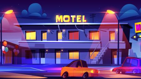Neon Nights at the Fantasy Motel wallpaper