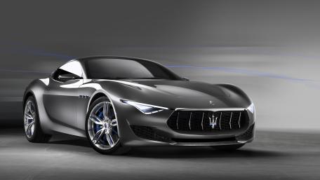 Sleek Maserati Alfieri Monochrome Dreamcar wallpaper