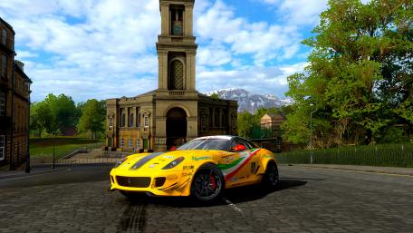 Vibrant Lotus Exige in a Scenic Setting wallpaper