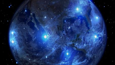 Planet Earth in Stunning Blue Marble wallpaper