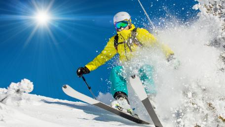 Glorious Winter Ski Adventure wallpaper