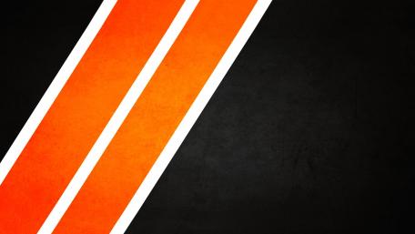 Orange and White Stripes on Black Background wallpaper