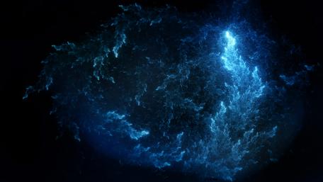 Nebula Glow in Abstract Space Art wallpaper