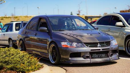 Sleek Mitsubishi Evolution Ready to Roar wallpaper