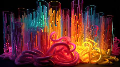 Vibrant Neural Network Symphony wallpaper
