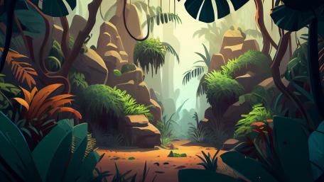 Mystical Forest Pathway wallpaper