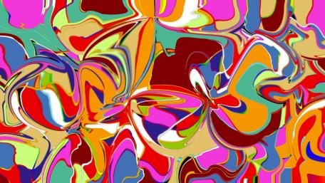 Vibrant Swirls of Colorful Abstraction wallpaper