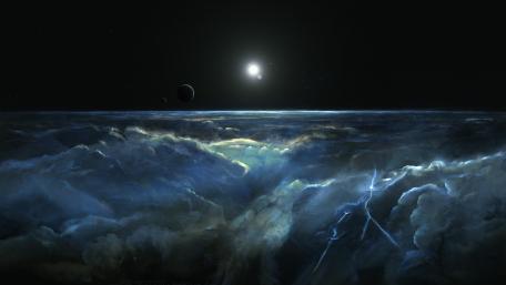 Galactic Storms in the Cosmos wallpaper