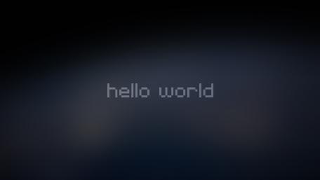 Hello world wallpaper