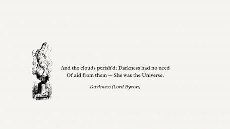 And the clouds perish'd (Lord Byron) wallpaper