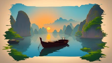 Serenity on the Mystic Lake wallpaper
