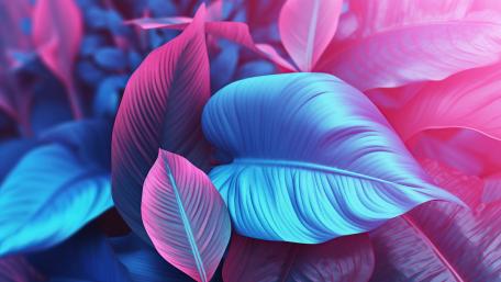 Tropical leaves wallpaper