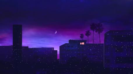 Neon Nightscape Dream wallpaper