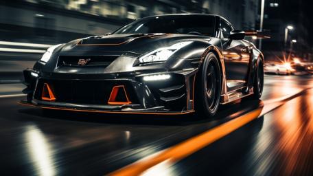 Nissan GT-R Night Speed Wallpaper wallpaper