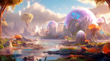 Enchanted Dreamscape Realm wallpaper