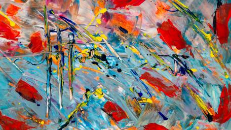 Vibrant Abstract Burst of Colors wallpaper