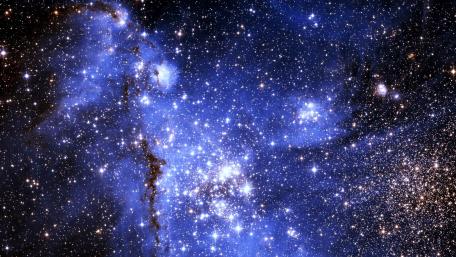 Starry Night in Deep Space wallpaper