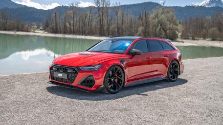 Audi RS6 in Scenic Landscape wallpaper