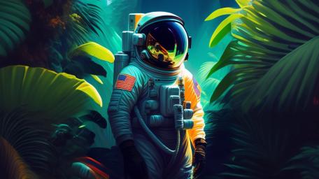 Exploring the Cosmic Jungle wallpaper